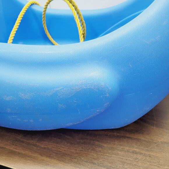 Blue Penguin Sled Pull Rope Seat Belt Strap - Complete with Eyes Vintage STEP 2 - Picture 5 of 15